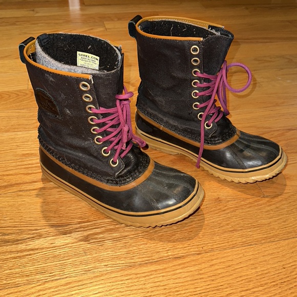 Sorel Women’s Sorel Navy & Brown 1964 Cold Weather Boots - Waterproof Si… - Picture 3 of 10